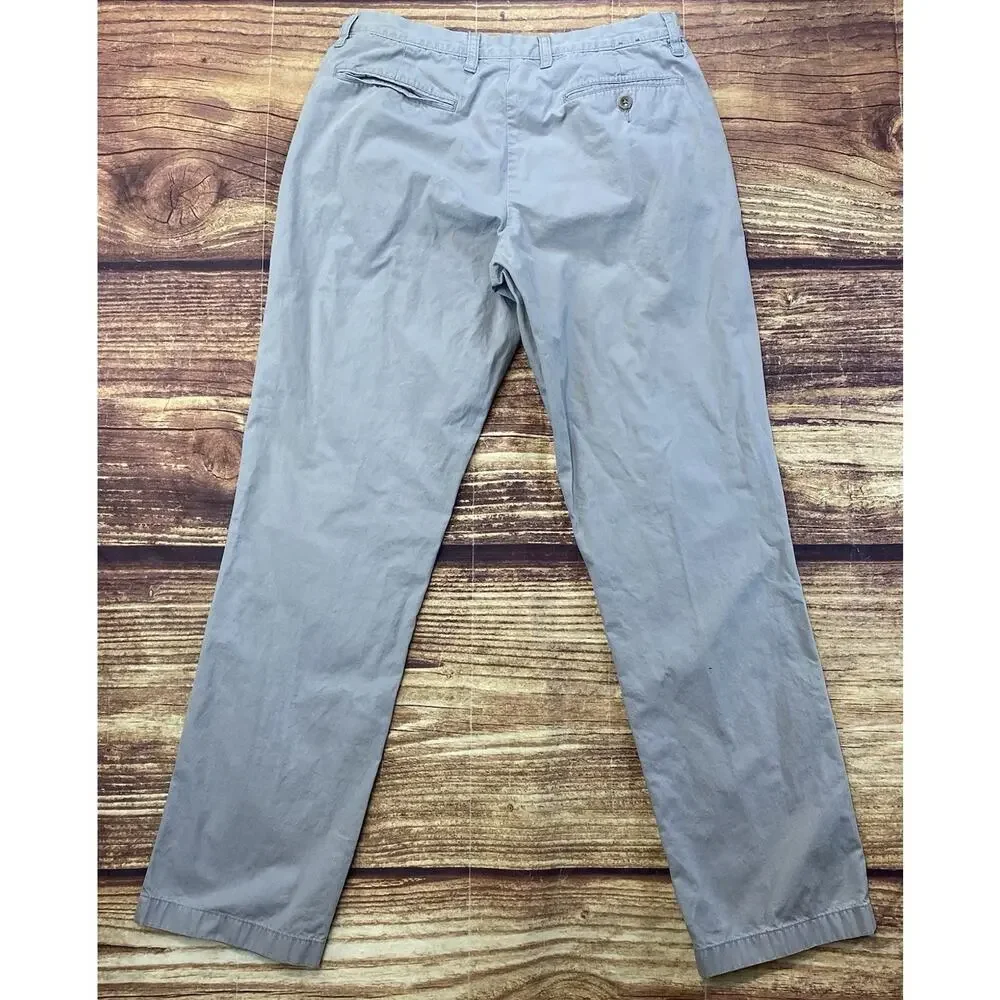 J.CREW Pants Mens Size 30x32 Gray Stretch Chino Essex Pants Office Biz